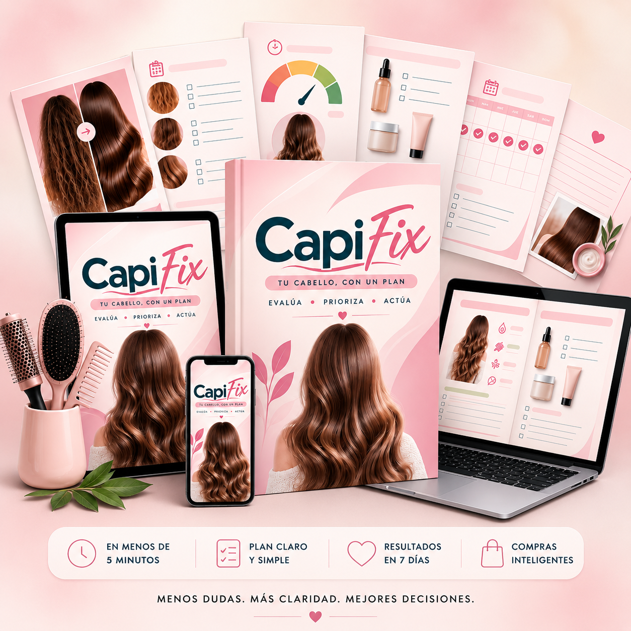 CapiFix | Descubrí en 5 minutos qué necesita tu cabello y empezá a recuperarlo en 7 días.